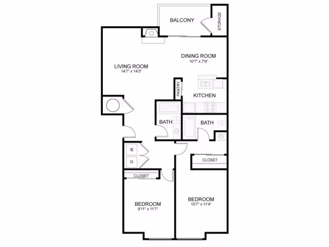 Newberry KK-203 floor plan